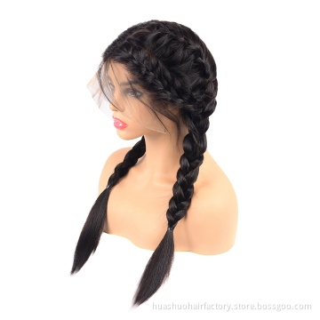 Thick Long Natural Wave Virgin Human Hair 13*6 Lace Front Wigs for Women